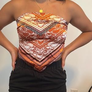 cute strapless tie dress